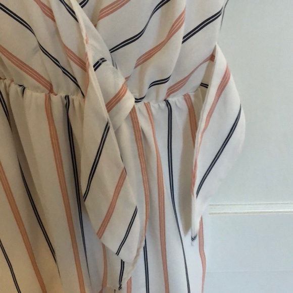 White Striped Dress - Picture 3 of 4